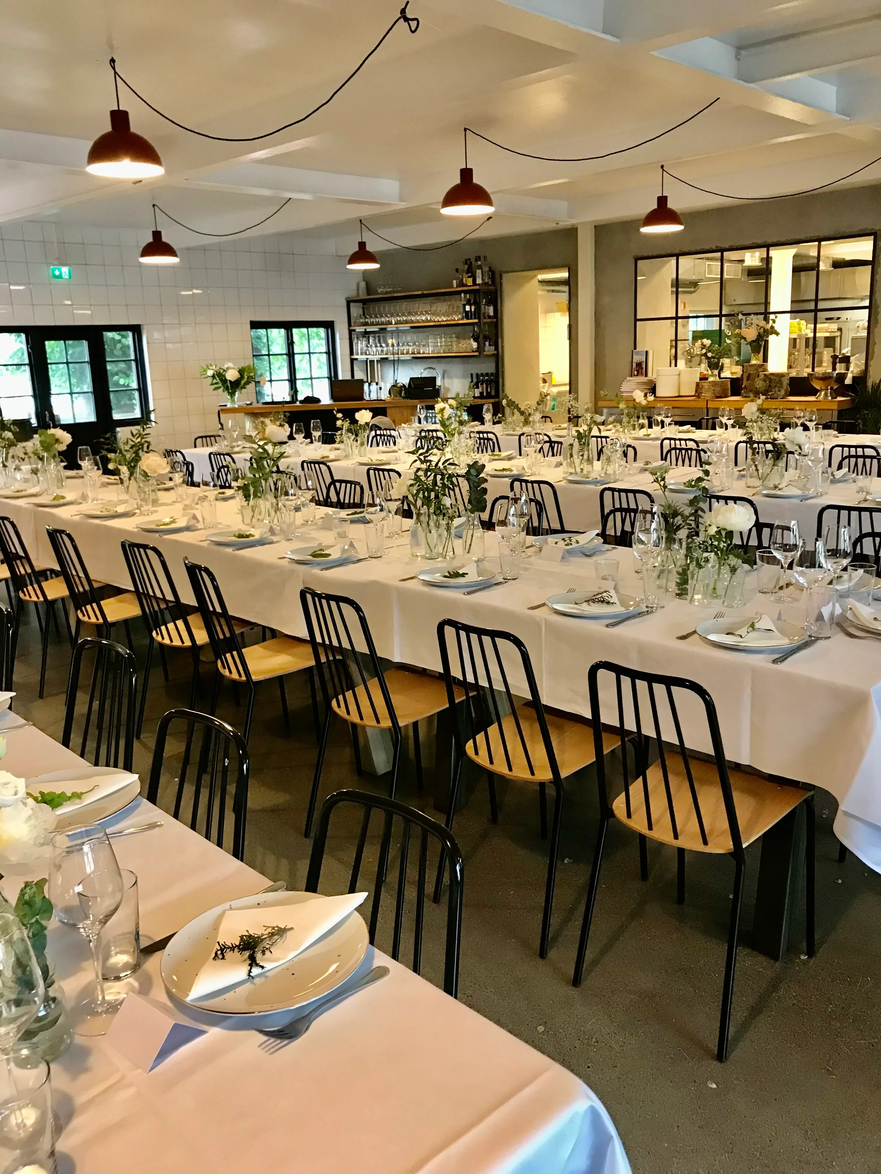 Elegant oppsett for bryllupsmottak